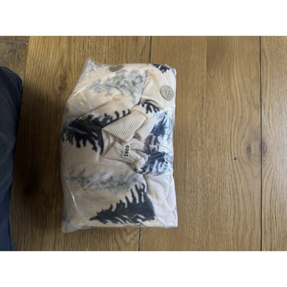 Folklore Women Long Sleeve Cardigan Sweater Size 2XL Forest Button Down Front - Picture 10 of 10